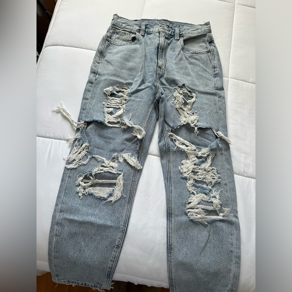 American Eagle Baggy Mom Jean / Distressed